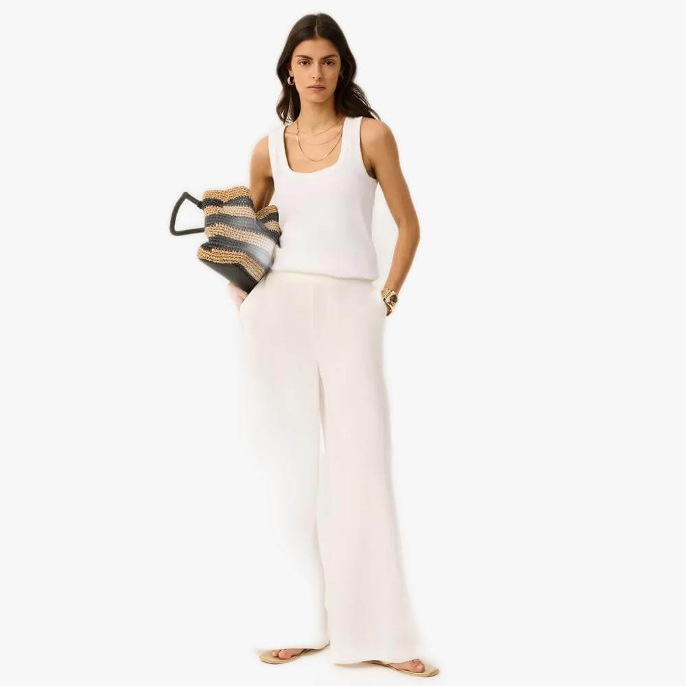 Mint Velvet Mint Velvet Linen Scallop Trouser